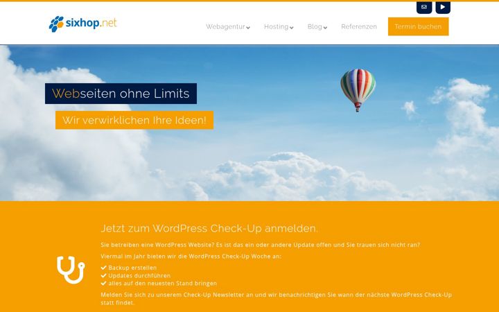 Screenshot of sixhop.net