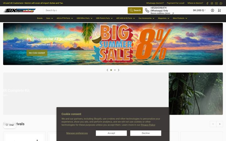 Screenshot di sixmm.com