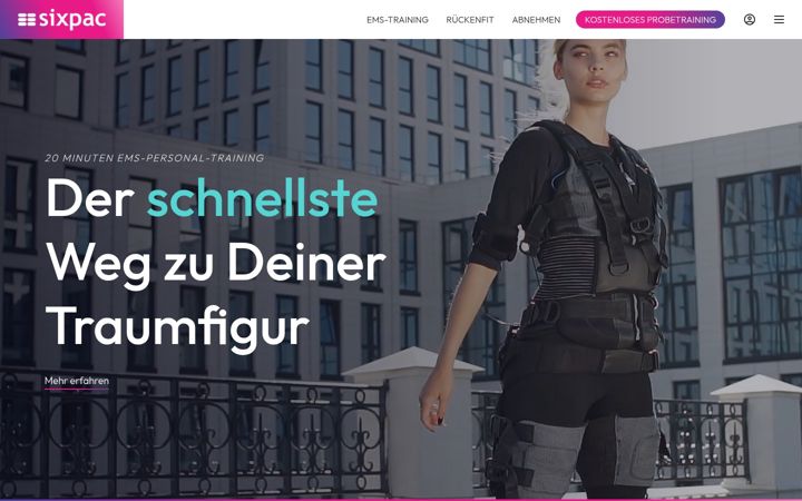 Screenshot of sixpac.de
