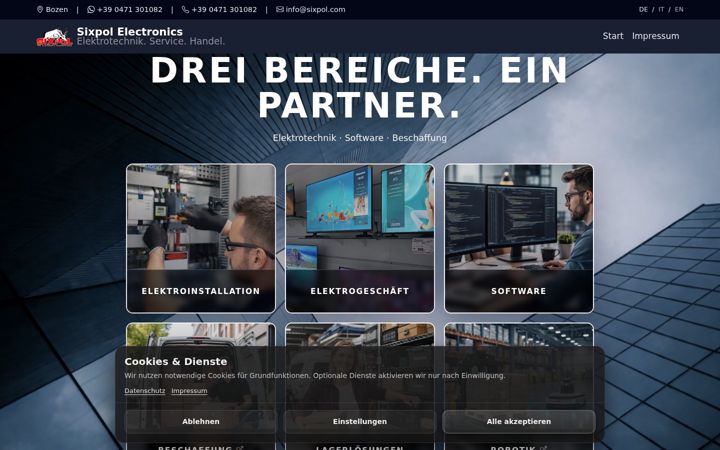 Screenshot von sixpol.com