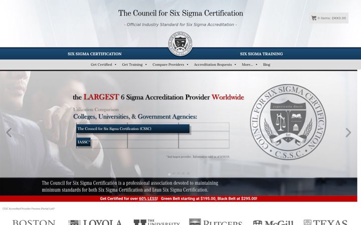 Zrzut ekranu sixsigmacouncil.org