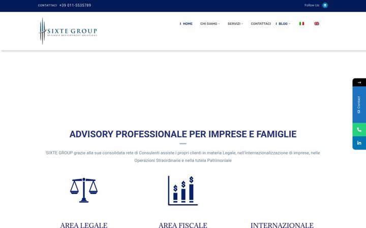 Screenshot of sixtegroup.com