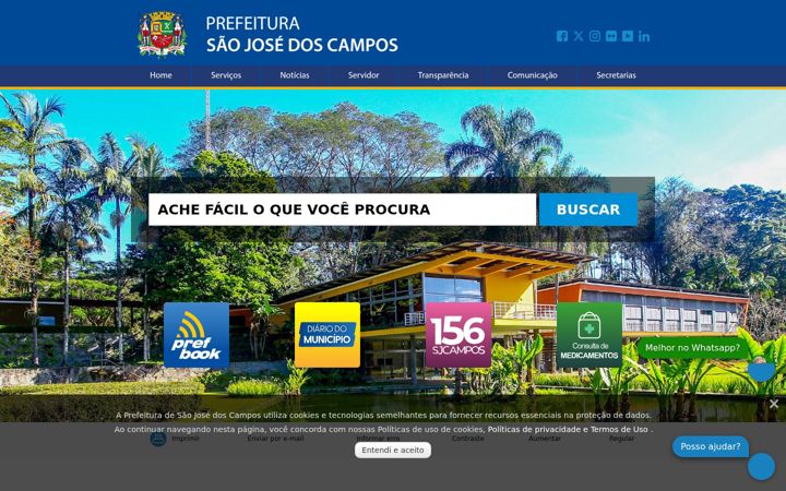 Screenshot of sjc.sp.gov.br