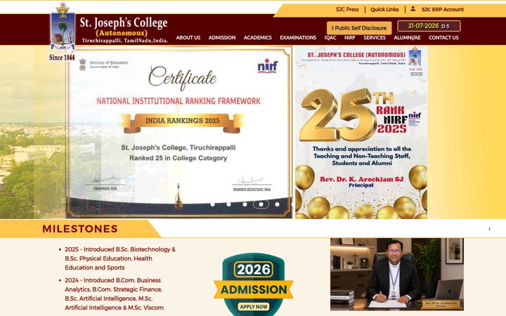 Screenshot of sjctni.edu
