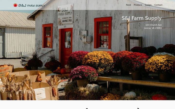Screenshot of sjfarmsupply.com