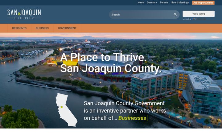 Screenshot of sjgov.org