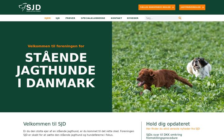 Screenshot of sjid.dk
