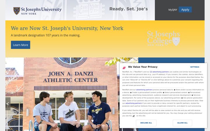 Screenshot of sjny.edu