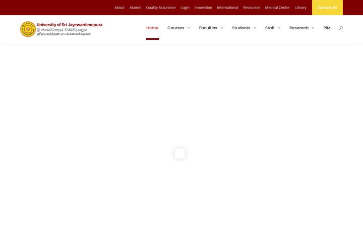 Screenshot of sjp.ac.lk