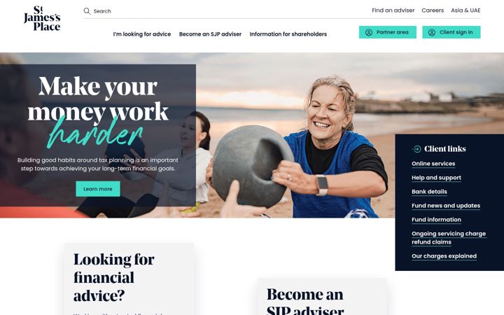Screenshot of sjp.co.uk