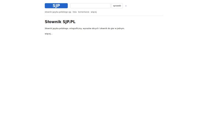 Screenshot of sjp.pl