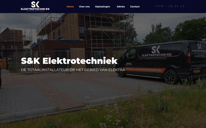 Screenshot von sk-elektrotechniek.nl