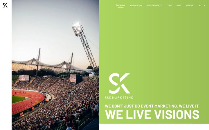 Skjámynd af sk-marketing.de