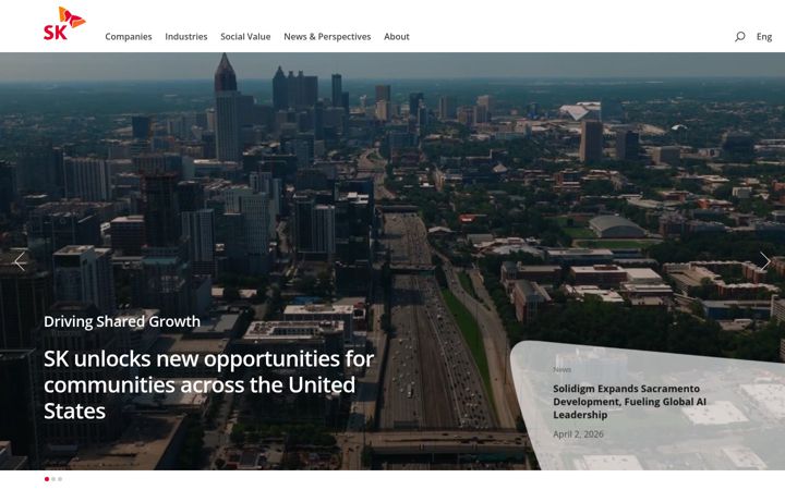 Screenshot of sk.com