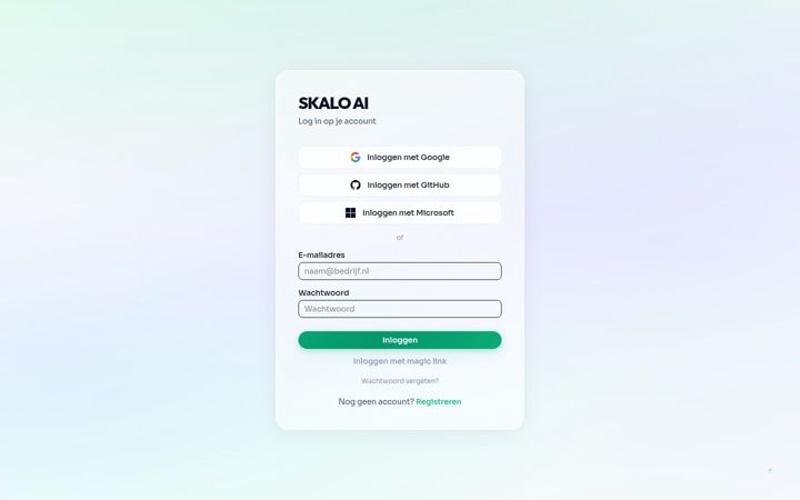 Screenshot of skalo.nl