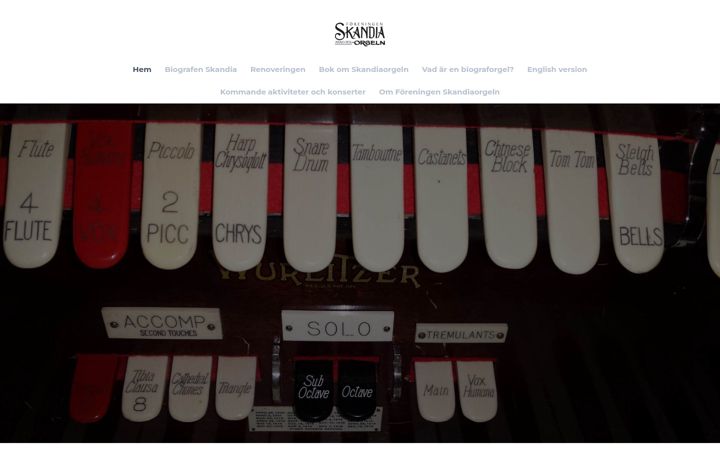 Captura de ecrã de skandiaorgeln.com