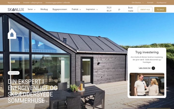 Screenshot of skanlux.dk