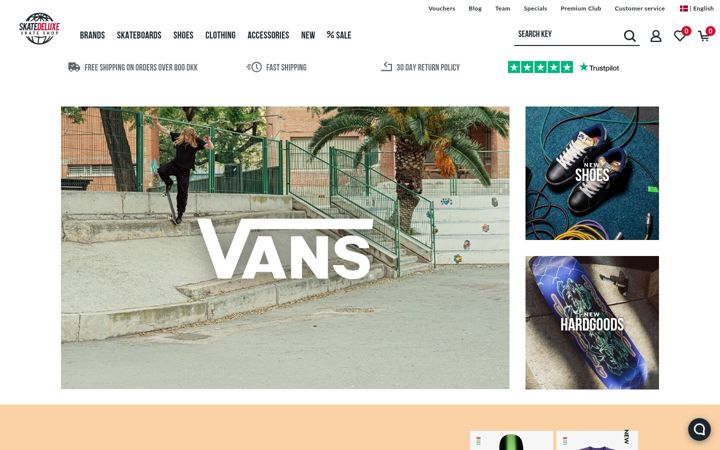 Екранна снимка на skatedeluxe.com