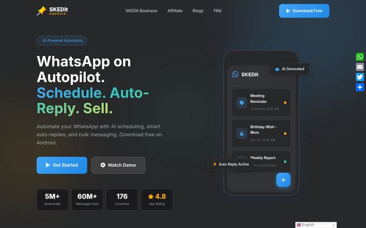 Screenshot of skedit.io