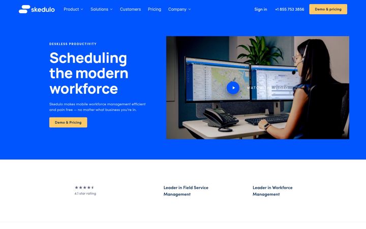 Screenshot of skedulo.com