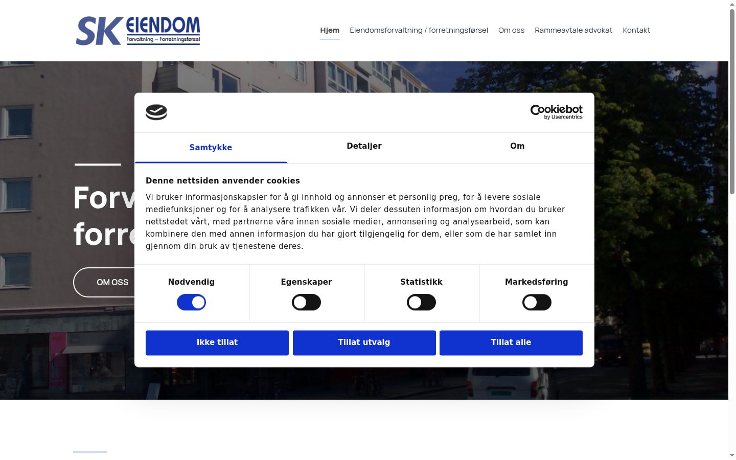 Sutikimo reklamjuostės, rodytos prieš bet kokią sąveiką, ekrano kopija