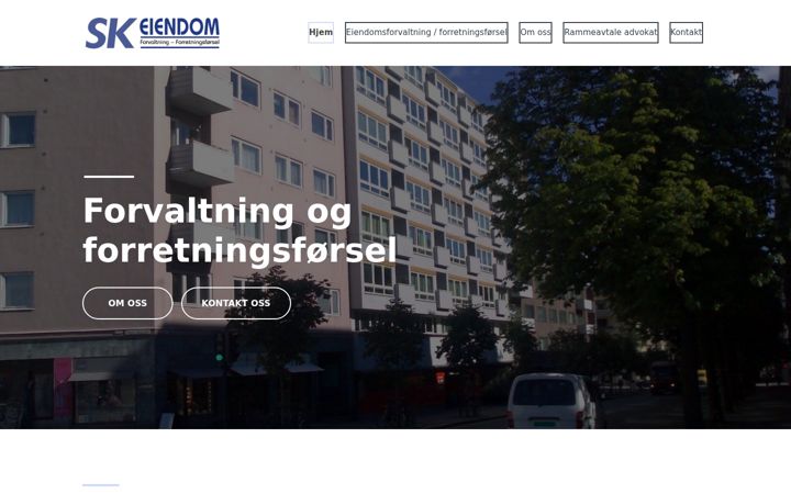 Screenshot of skeiendom.no