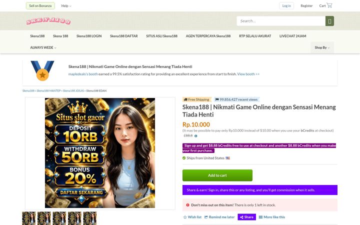 Snimka zaslona za skena188.net