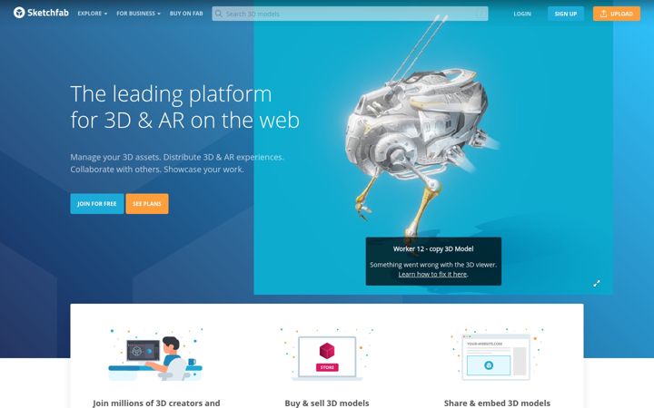Képernyőkép: sketchfab.com