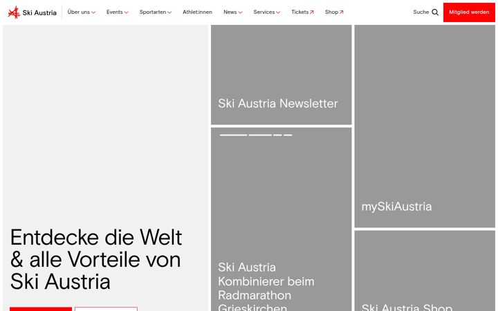 Screenshot του skiaustria.at