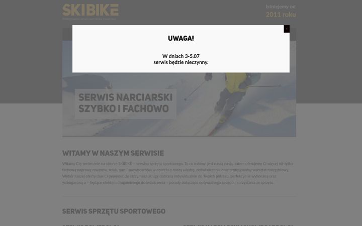 Screenshot von skibike.pl