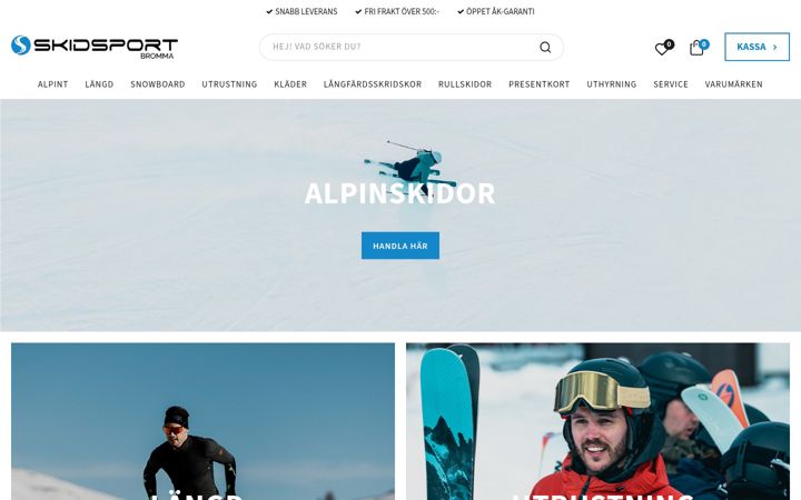 Screenshot of skidsport.nu