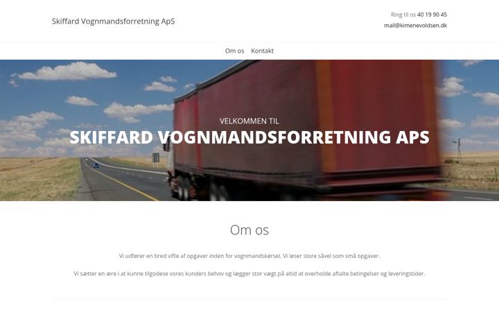 Screenshot of skiffardvognmandsforretning.dk