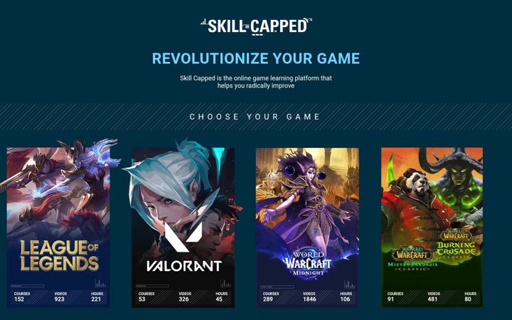 Screenshot of skill-capped.com