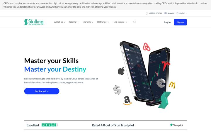 Zrzut ekranu skilling.com