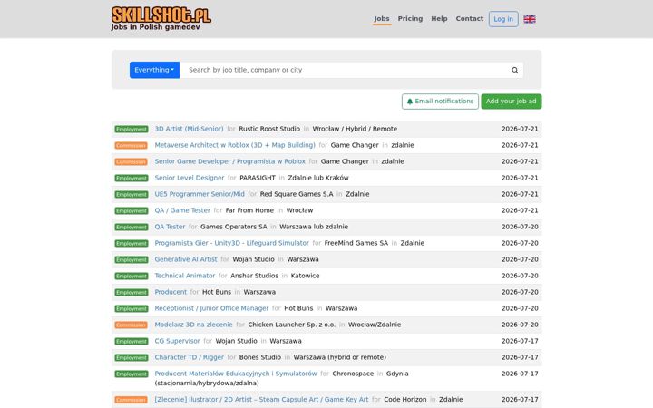 Screenshot di skillshot.pl