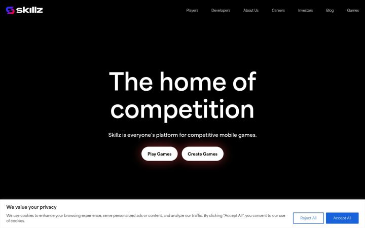 Képernyőkép: skillz.com