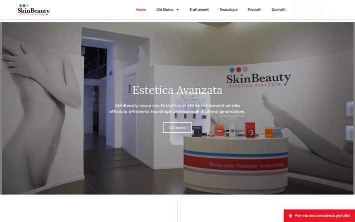 Snímek obrazovky skin-beauty.it