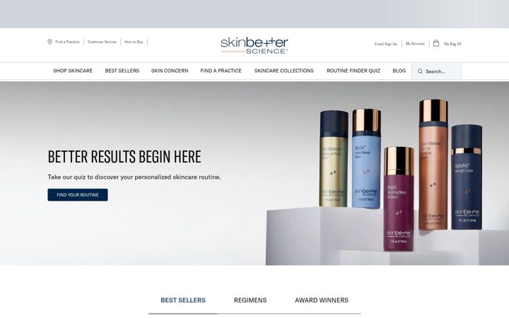 Screenshot of skinbetter.com