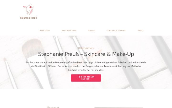 Zrzut ekranu skincare-preuss.de