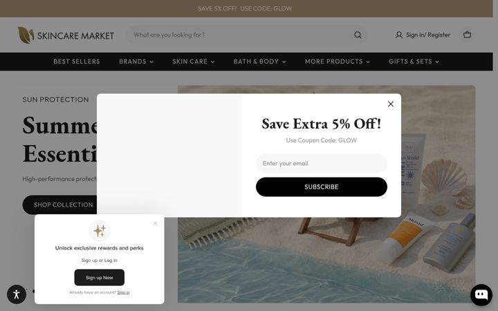 Screenshot of skincaremarket.net