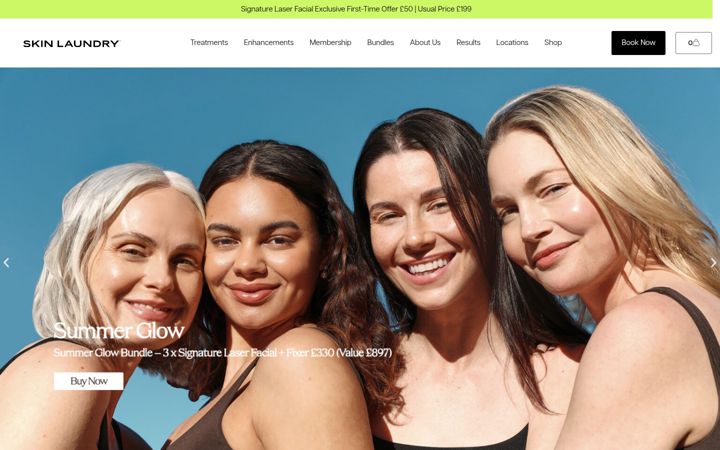 Screenshot ta' skinlaundry.uk