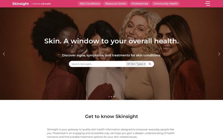 Screenshot of skinsight.com