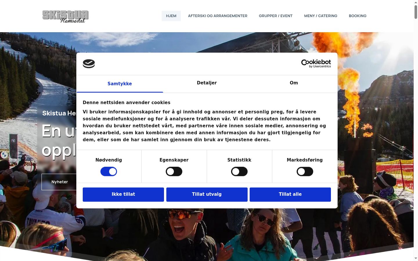 Screenshot tal-banner tal-kunsens muri qabel kwalunkwe interazzjoni