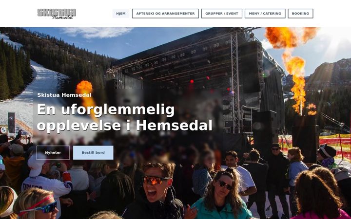 Screenshot of skistuahemsedal.no