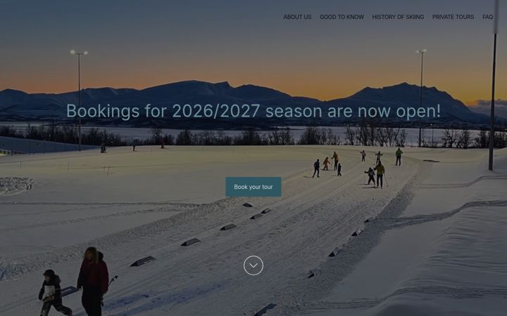 Snímek obrazovky skitromso.com