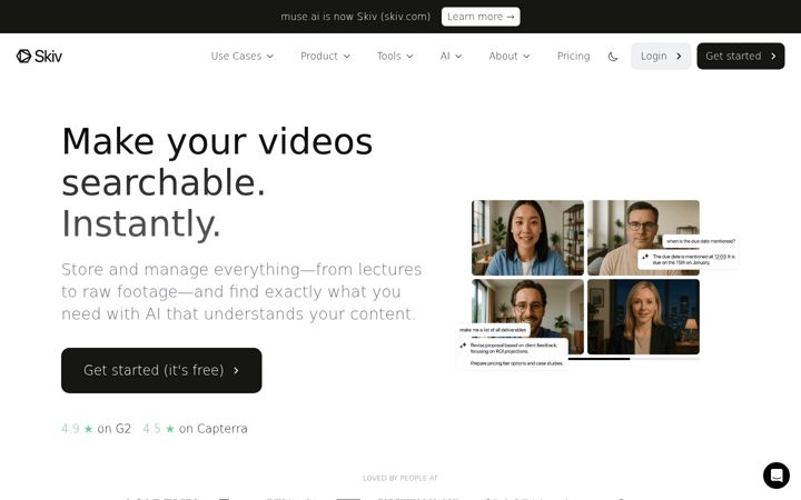 Screenshot of skiv.com