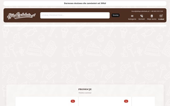 Screenshot of sklepczekolada.pl