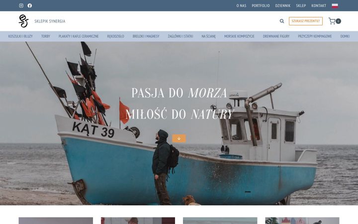 Captura de ecrã de sklepiksynergia.com