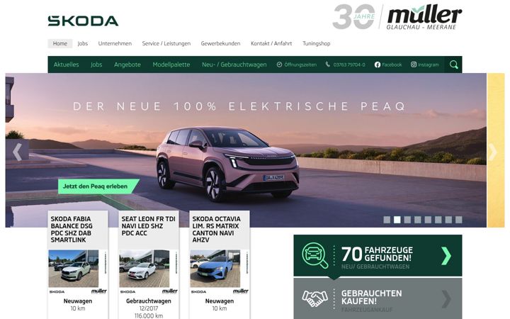 Screenshot di skodanews.de