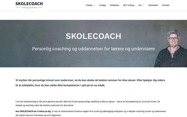 Screenshot di skolecoach.dk